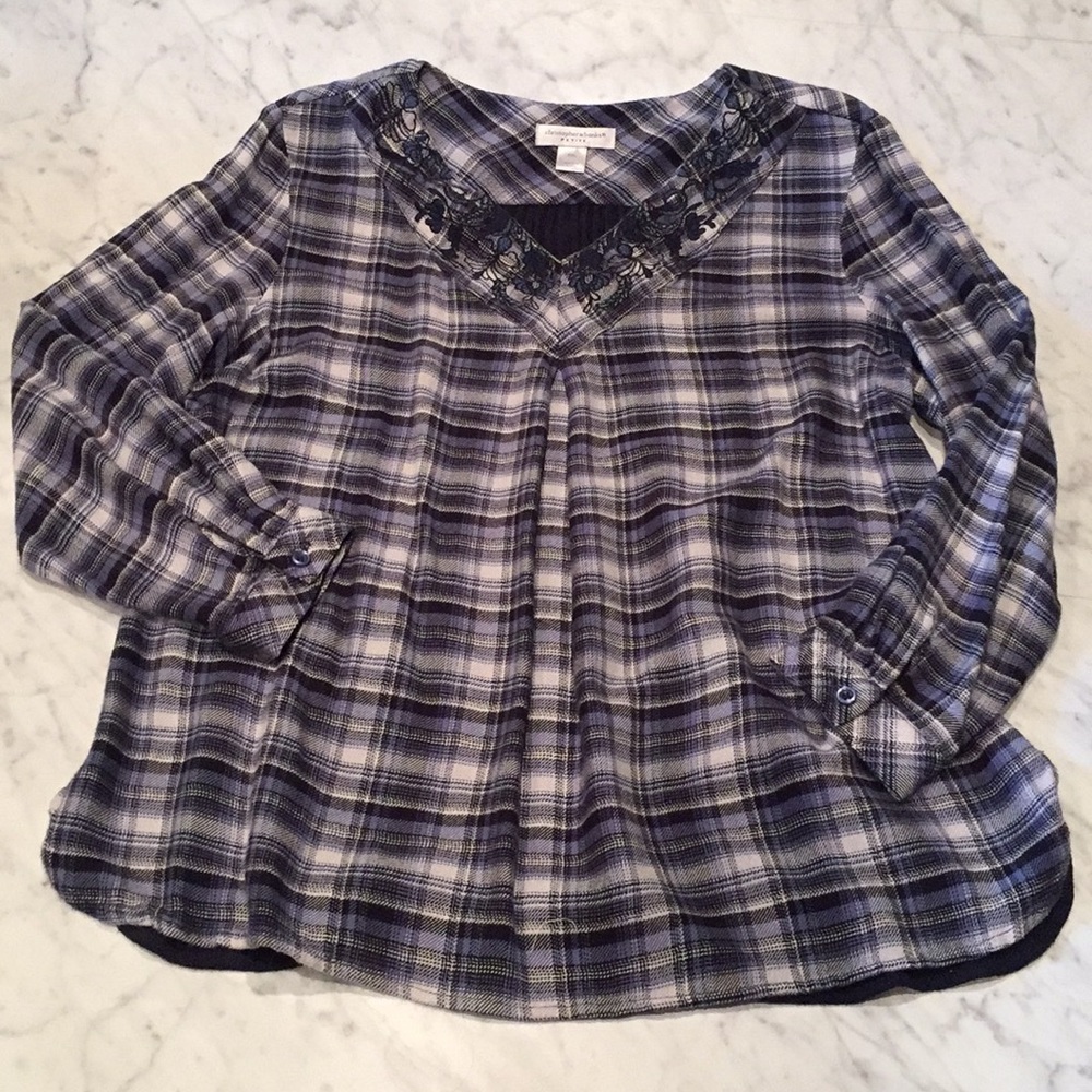 Plaid long sleeve shirt